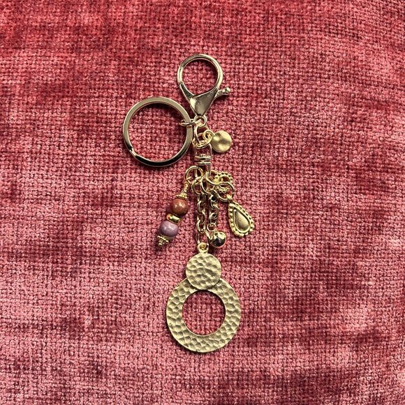 MATTE GOLD HOOP BAG CHARM Gold Tone - Picture 4 of 8